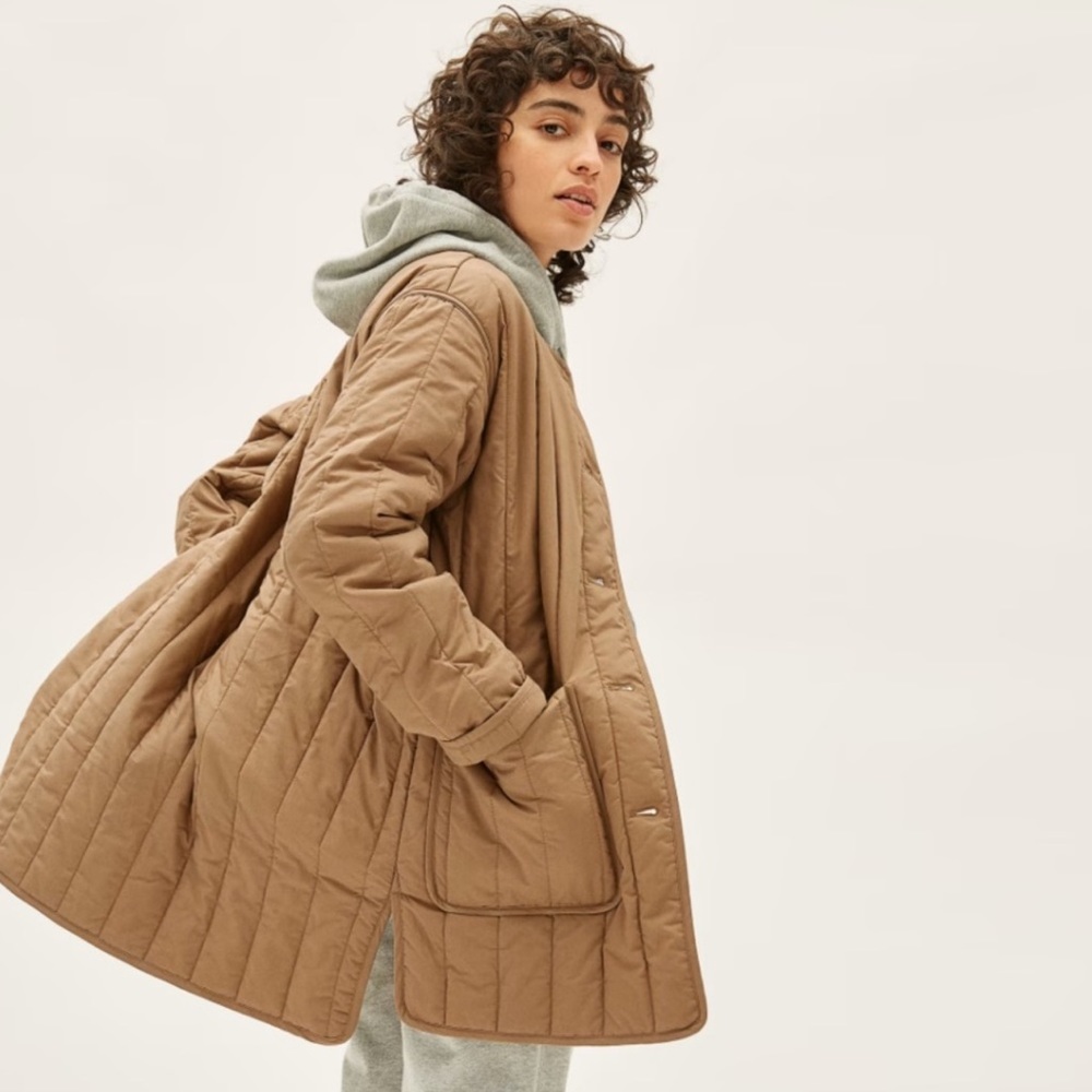 NWT Everlane Womens The Cotton Quilted Jacket Medium